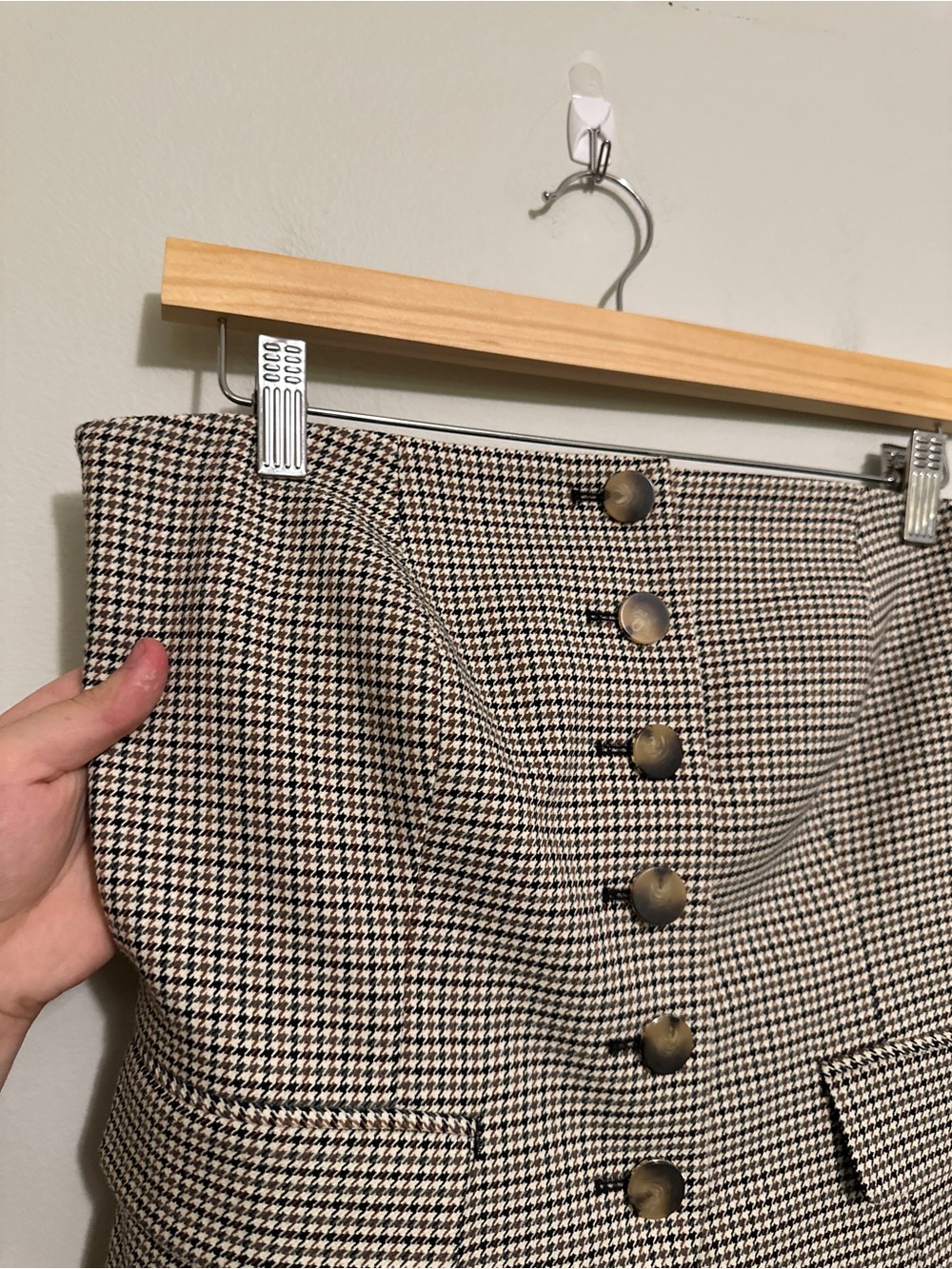 Ann Taylor Plaid Strapless Button Front Vest Top - Size 6 - Picture 6 of 9